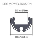 Lumirod TRX 80R Extrusion | side view