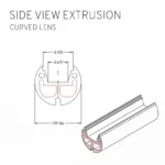Lumirod TRX 110C Extrusion | side view