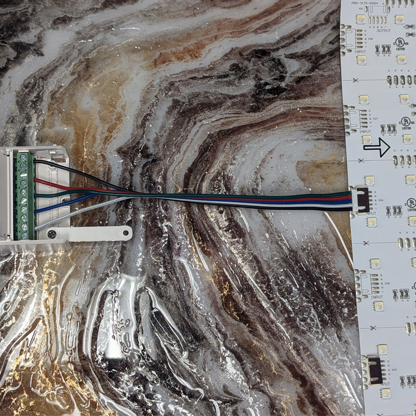 Casper RGBW power cord 8"