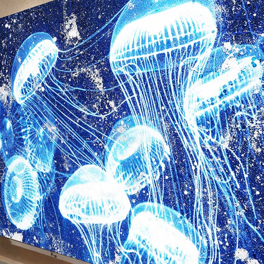 Illuminated Acrylic Art Gallery in Miami Beach