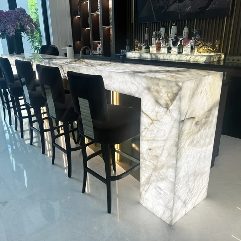 backlit home bar with LED in plantation