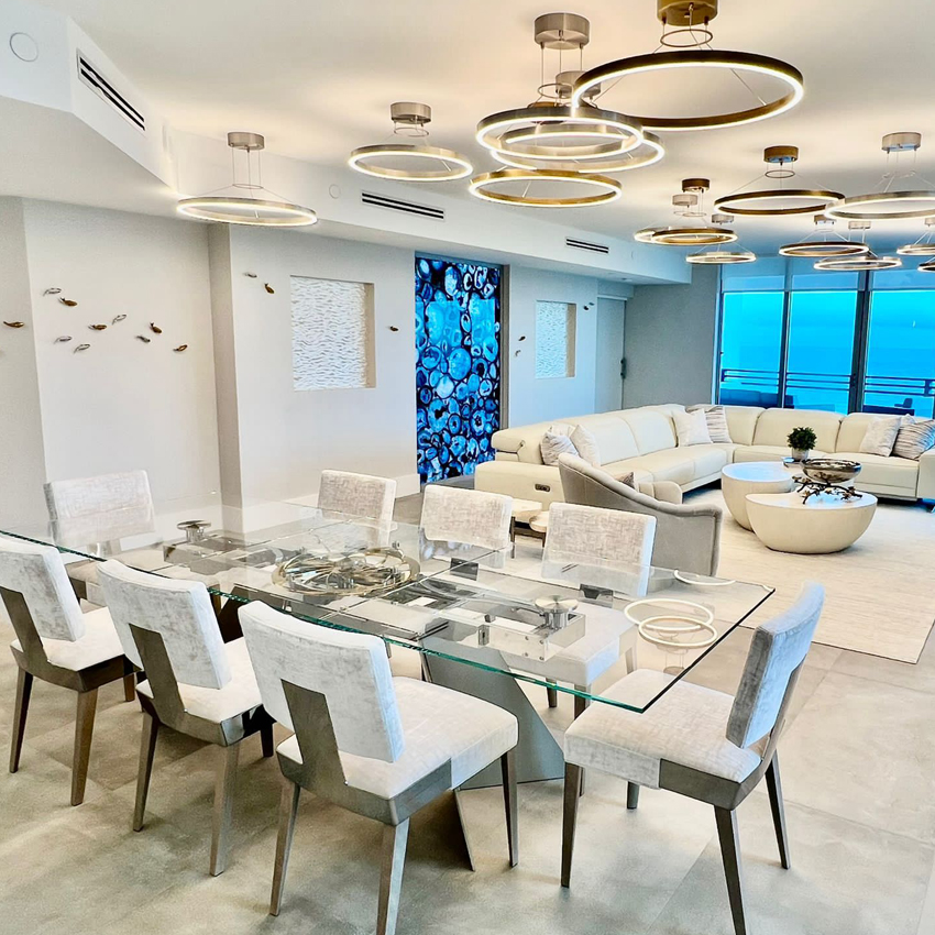 custom made LED lighting in Las Olas Fort Lauderdale